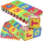 Tapis Puzzle Éducatif en Mousse EVA – Lettres & Chiffres