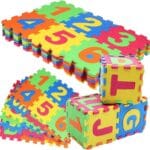 Tapis Puzzle Éducatif en Mousse EVA – Lettres & Chiffres
