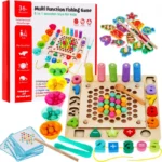Jeu de pêche éducatif multifonction | Jeu Montessori enfant