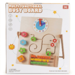 Tableau d'éveil en bois Montessori – Jouet éducatif multifonction