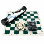 Jeu d’échecs portable avec échiquier et pièces complètes – Image 2