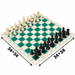 Jeu d’échecs portable avec échiquier et pièces complètes – Image 5