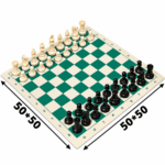 Jeu d’échecs portable avec échiquier et pièces complètes – Image 7