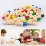 Jeu mémoire en bois pour enfants – Logique et mémoire – Image 4