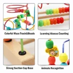 Labyrinthe de Perles en Bois – Jeu Éducatif Enfant – Image 2