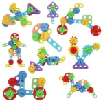 Jeu éducatif en bois avec engrenages pour enfants – Image 3