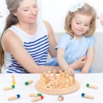 Jeu mémoire en bois pour enfants – Logique et mémoire